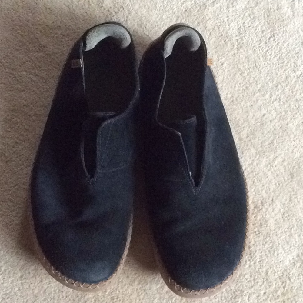 Men’s El Natura Lista suede black slip on shoes